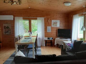 Фото номера Коттедж с 1 спальней Дома для отпуска Puolukkamaan Pirtit Cottages г. Lampsijärvi 5