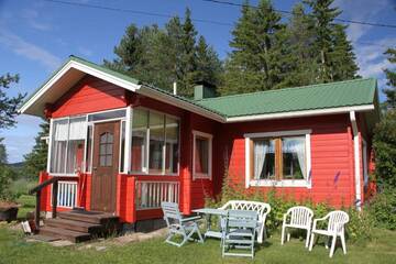 Фото номера Коттедж с 1 спальней Дома для отпуска Puolukkamaan Pirtit Cottages г. Lampsijärvi 12