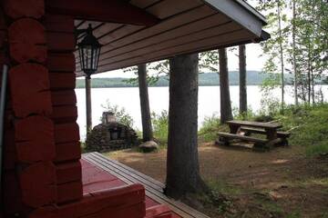 Фото номера Коттедж с 1 спальней Дома для отпуска Puolukkamaan Pirtit Cottages г. Lampsijärvi 25
